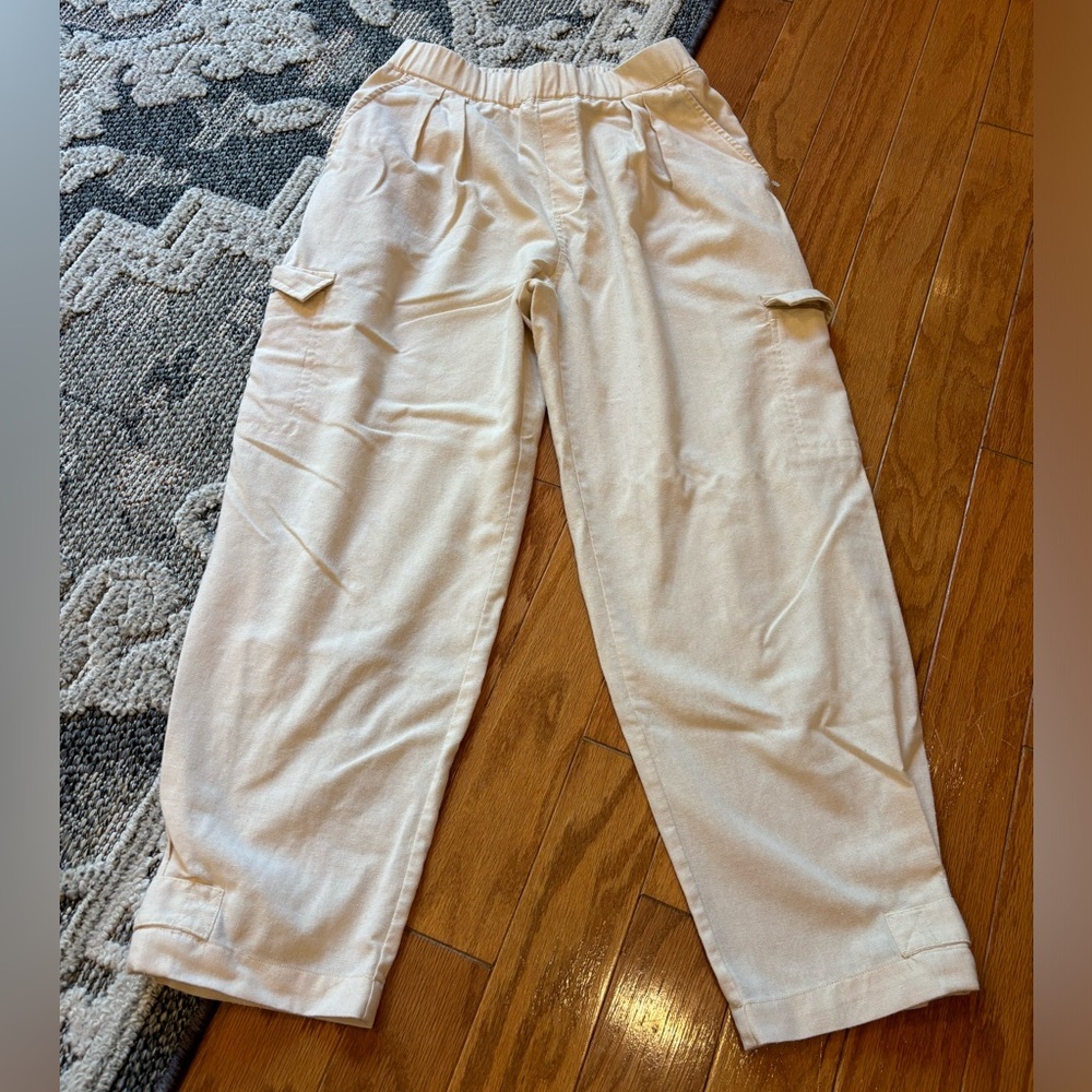 Umgee Cream Ankle Pants